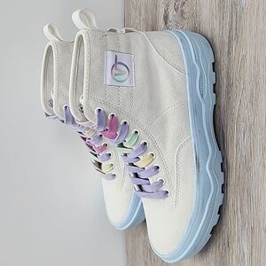 Vans Womens Sentry WC High-Top Sneaker Shoe "Pastel Pop" White Blue Size 8.5